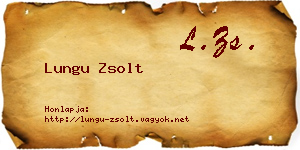 Lungu Zsolt névjegykártya